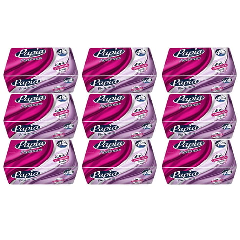 Papia Platinum Çek Al Mendil 1125 Yaprak (9 Paket x 125 Yaprak)