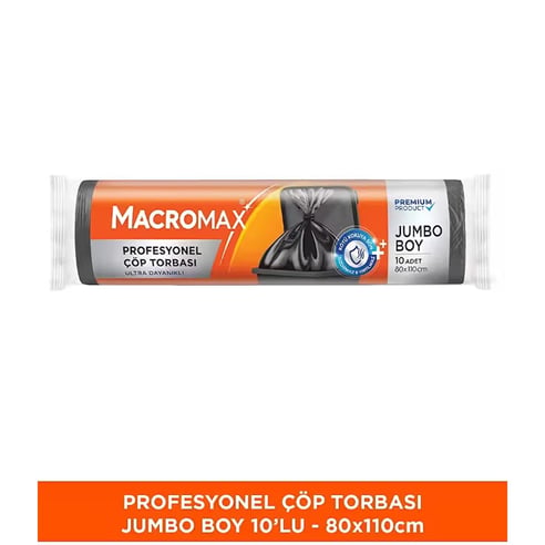 Profesyonel Çöp Torbası Jumbo Boy (80x110 cm) 10 Adet 