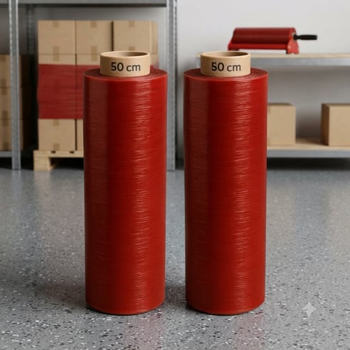 Sepaş Kırmızı Sanayi Streci 17 mikron 50 x 300 Metre 2 adet