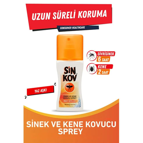 Sinkov Sivrisinek ve Kene Kovucu Sprey Losyon 100 ml
