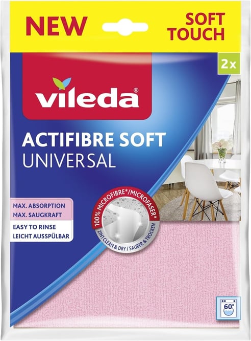 Vileda Temizlik Bezi Actifibre Soft 2 li
