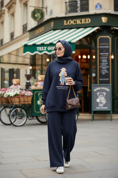The Bear Sea Comfort Set İkili Takım Lacivert