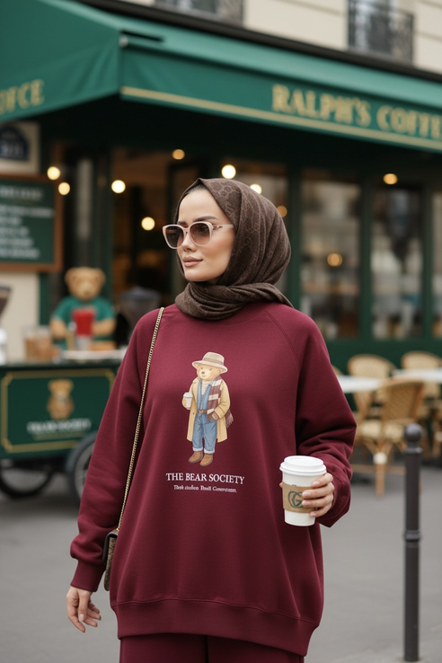 The Bear Sea Comfort Set İkili Takım Bordo