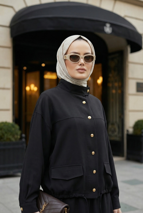 Aurelia Gold Tensel Set- Etekli Takım – Siyah