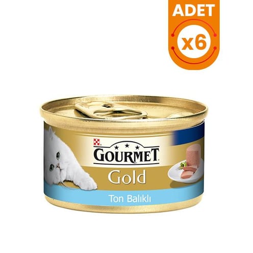 Gourmet Gold Kıyılmış Ton Balıklı Yetişkin Konserve Kedi Maması