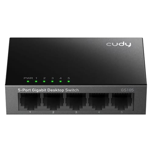 Cudy GS105 5 Port 10/100/1000M 16k MAC Gigabit Metal Switch
