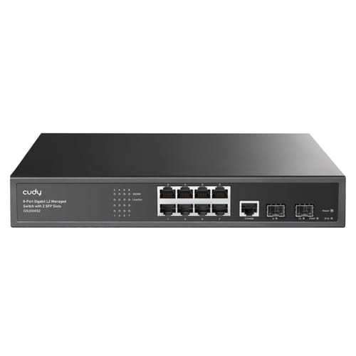 Cudy GS2008S2 2 Port Gigabit SFP, 1 Port Consol, 8 Port L2…