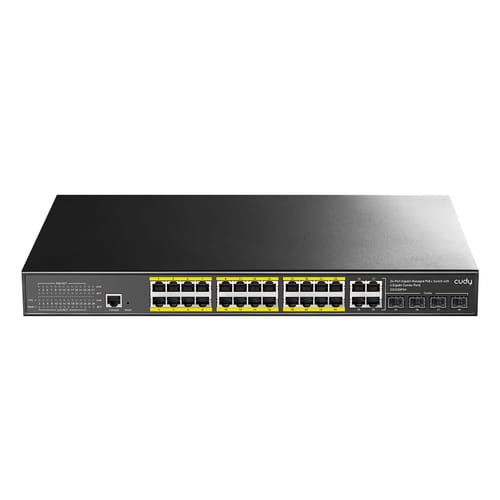 Cudy GS2028PS4 4Combo,1Konson,24 Port Gigabit 400W PoE…
