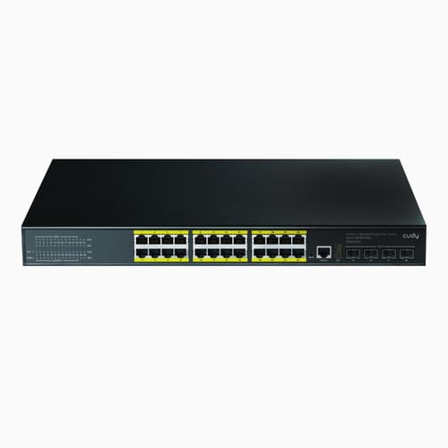 Cudy GS5024PS4 4SFP, USB, RJ45, 2Consol, 24Port Gigabit, L3…