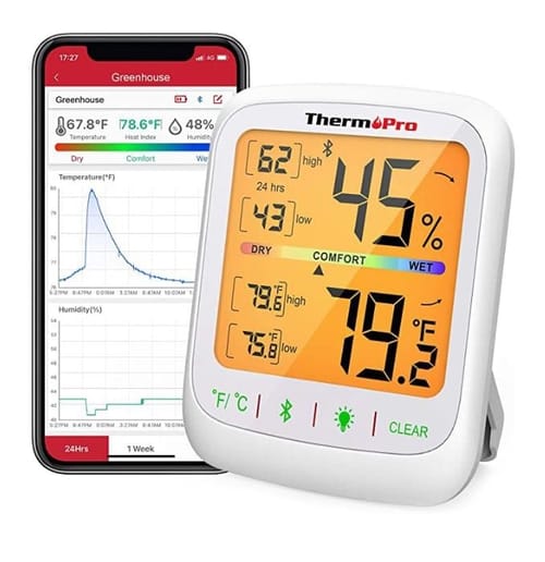 ThermoPro TP359 Akıllı İç Mekan Sıcaklık ve Nem Ölçer…