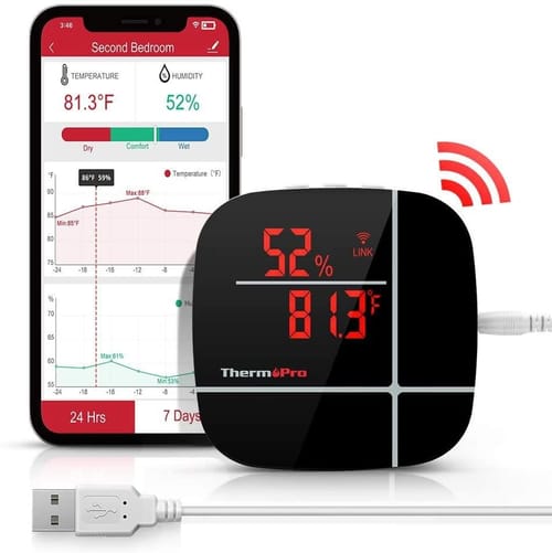 ThermoPro TP90 WiFi App Kontrollü Sıcaklık ve Nem…