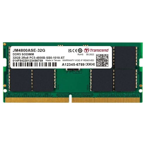 Transcend JM4800ALE-32G 32GB DDR5 4800Mhz CL40 1.1V…