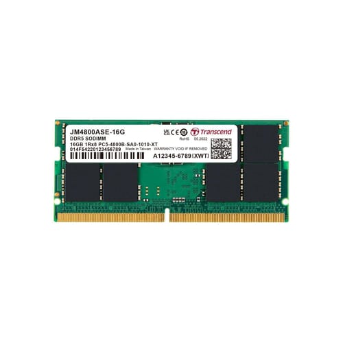 Transcend JM4800ASE-16G 16GB DDR5 4800Mhz CL40 1.1V…