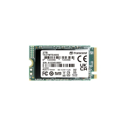 Transcend TS2TMTE400S 2TB M.2 2242PCIe Gen3x4 NVMe 3D TLC…