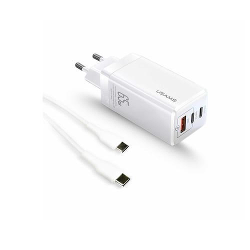 Usams US-CC110 65W GaN Şarj Başlığı + US-SJ459 100W Type-C…