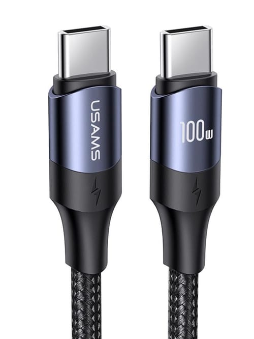 Usams US-SJ524 Örgülü 1.2m Type-C to Type-C 100w PD Hızlı…