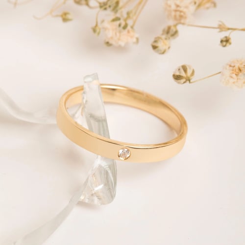 0.01 Karat Pırlanta Altın Yüzük - Goldstore
