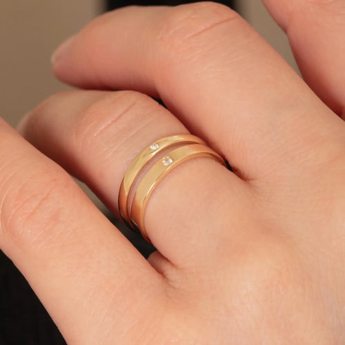 0.01 Karat Pırlanta Altın Yüzük - Goldstore