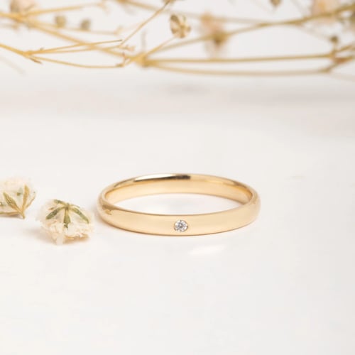 0.01 Karat Pırlanta Altın Yüzük - Goldstore