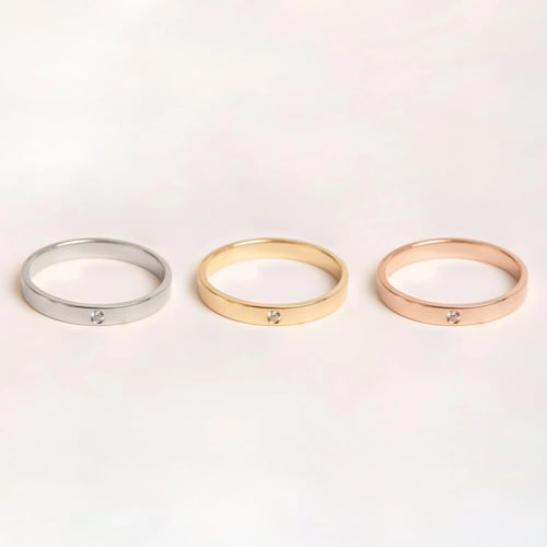 0.01 Karat Pırlanta Altın Yüzük - Goldstore