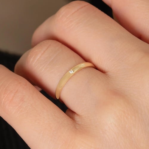 0.01 Karat Pırlanta Altın Yüzük - Goldstore