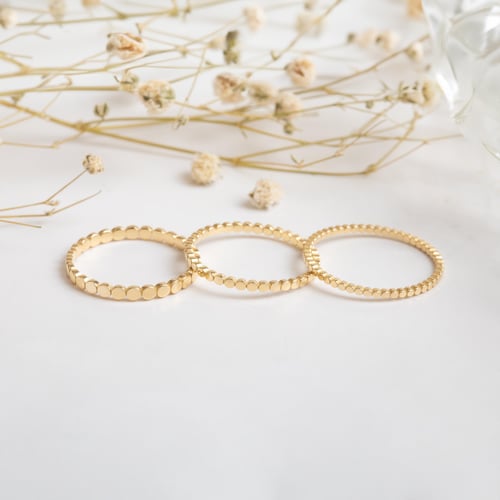 Altın Düz Boncuk Yüzük - Goldstore