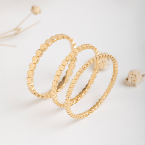 Altın Düz Boncuk Yüzük - Goldstore
