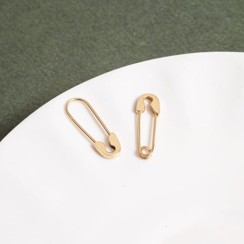 Altın Güvenlik İğnesi Küpe - Goldstore
