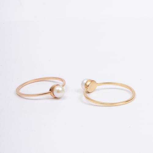 Altın İnci Taşlı Yüzük - Goldstore
