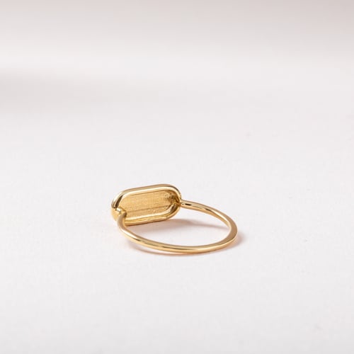 Altın Kişiye Özel Bar Signet Yüzük - Goldstore