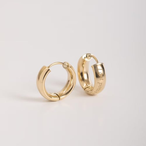 Altın Kişiye Özel Halka Küpe - Goldstore