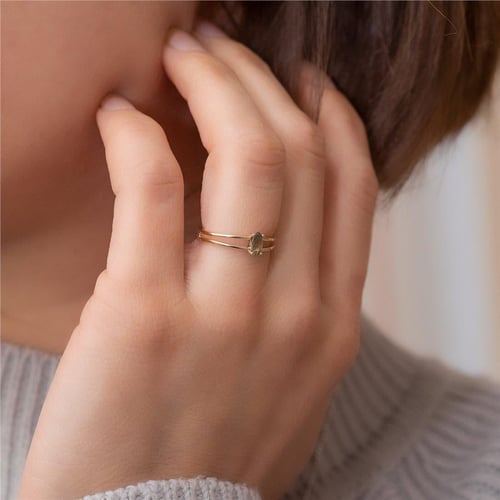 Altın Markiz Safir Yüzük - Goldstore