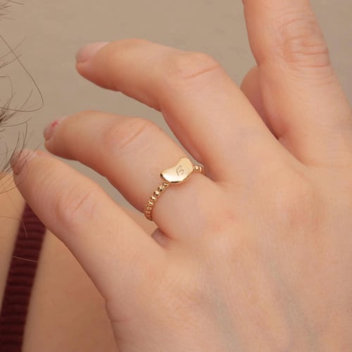 Altın Mini Fasulye Yüzük - Goldstore