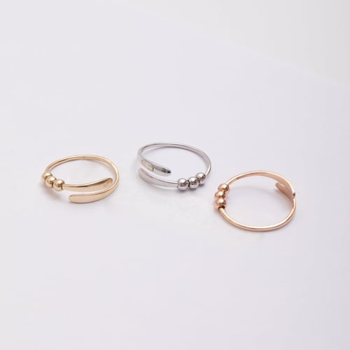 Altın Mini Toplu Fidget Yüzük - Goldstore