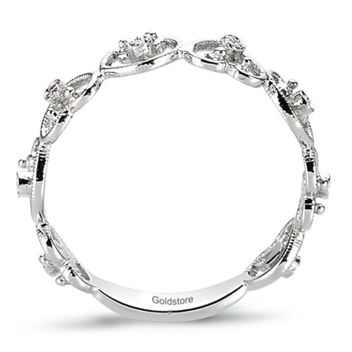 Goldstore-0.05 ct. Pırlanta Kalp Tamtur Yüzük