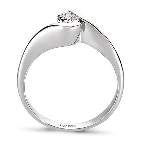 Goldstore-0.22 ct. Pırlanta Tektaş Yüzük
