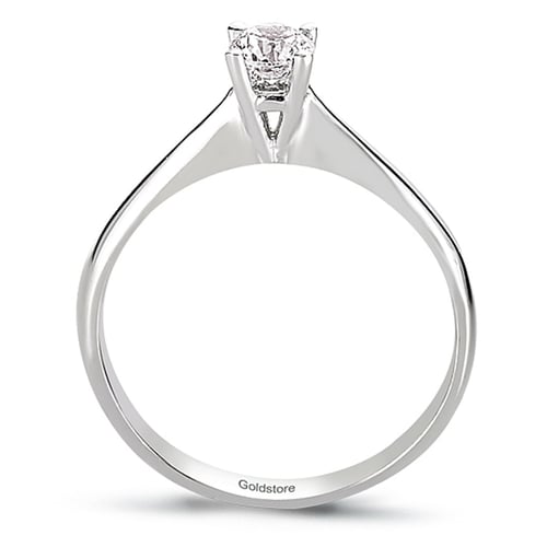 Goldstore-0.26 ct. Pırlanta Klasik Tektaş Yüzük