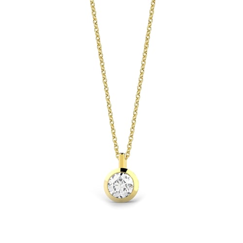 Goldstore-0.3 ct. Pırlanta Tektaş Kolye