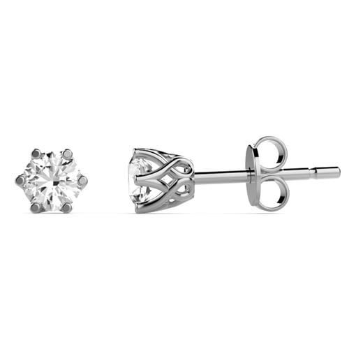 Goldstore-0.3 ct. Pırlanta Tektaş Küpe
