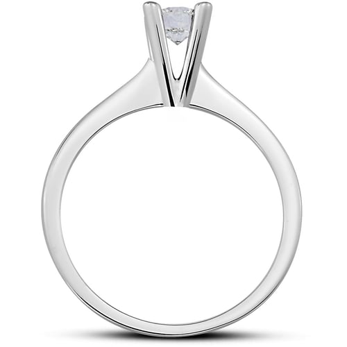 Goldstore-0.30 ct F Color (Nadir Beyaz) Pırlanta Tektaş Yüzük