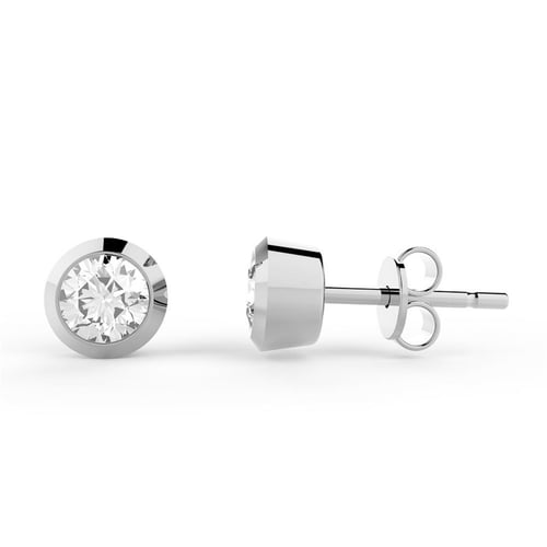 Goldstore-0.38 ct. Pırlanta Tektaş Küpe