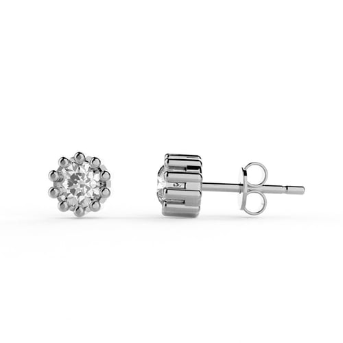 Goldstore-0.38 ct. Pırlanta Tektaş Küpe