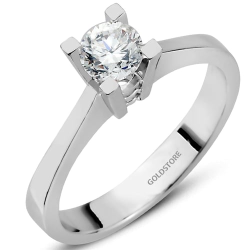 Goldstore-0.4 ct. Pırlanta Klasik Tektaş Yüzük