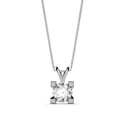 Goldstore-0.4 ct. Pırlanta Tektaş Kolye