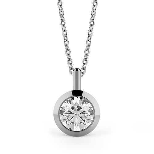 Goldstore-0.4 ct. Pırlanta Tektaş Kolye