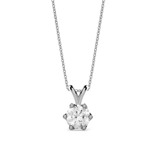 Goldstore-0.4 ct. Pırlanta Tektaş Kolye