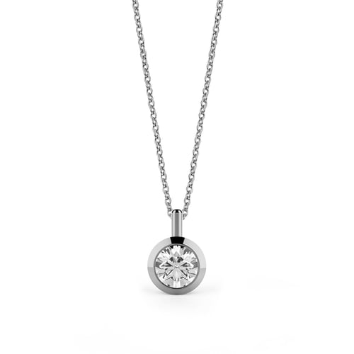 Goldstore-0.4 ct. Pırlanta Tektaş Kolye