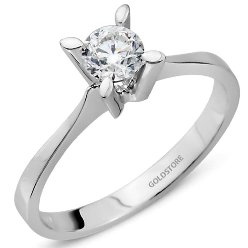 Goldstore-0.5 ct. Pırlanta Tektaş Yüzük