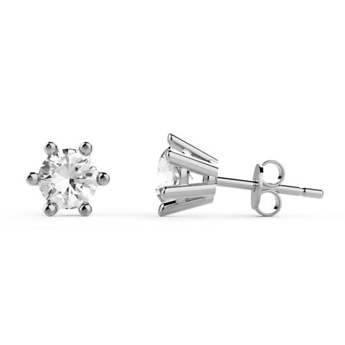 Goldstore-0.6 ct. Pırlanta Tektaş Küpe