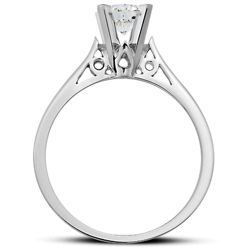 Goldstore-0.64 ct. Pırlanta Klasik Tektaş Yüzük